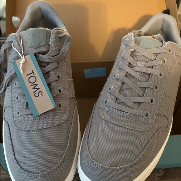 Toms Men's Charcoal Canvas Sneakers - Picture 4 of 6